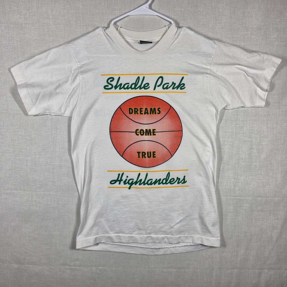Vintage 90s Screen Stars Best T Shirt Mens Medium 50/50 Shadle Park Highlanders